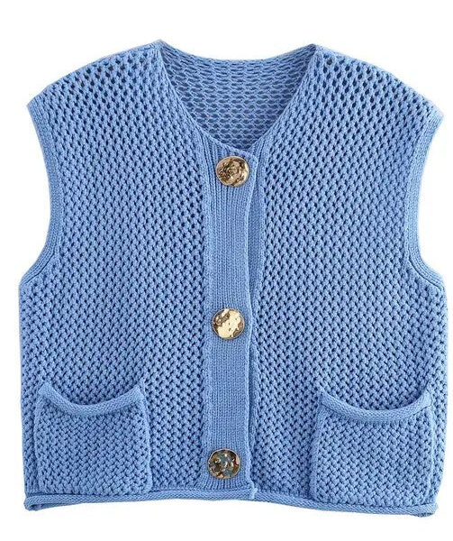 Knit sweater vest